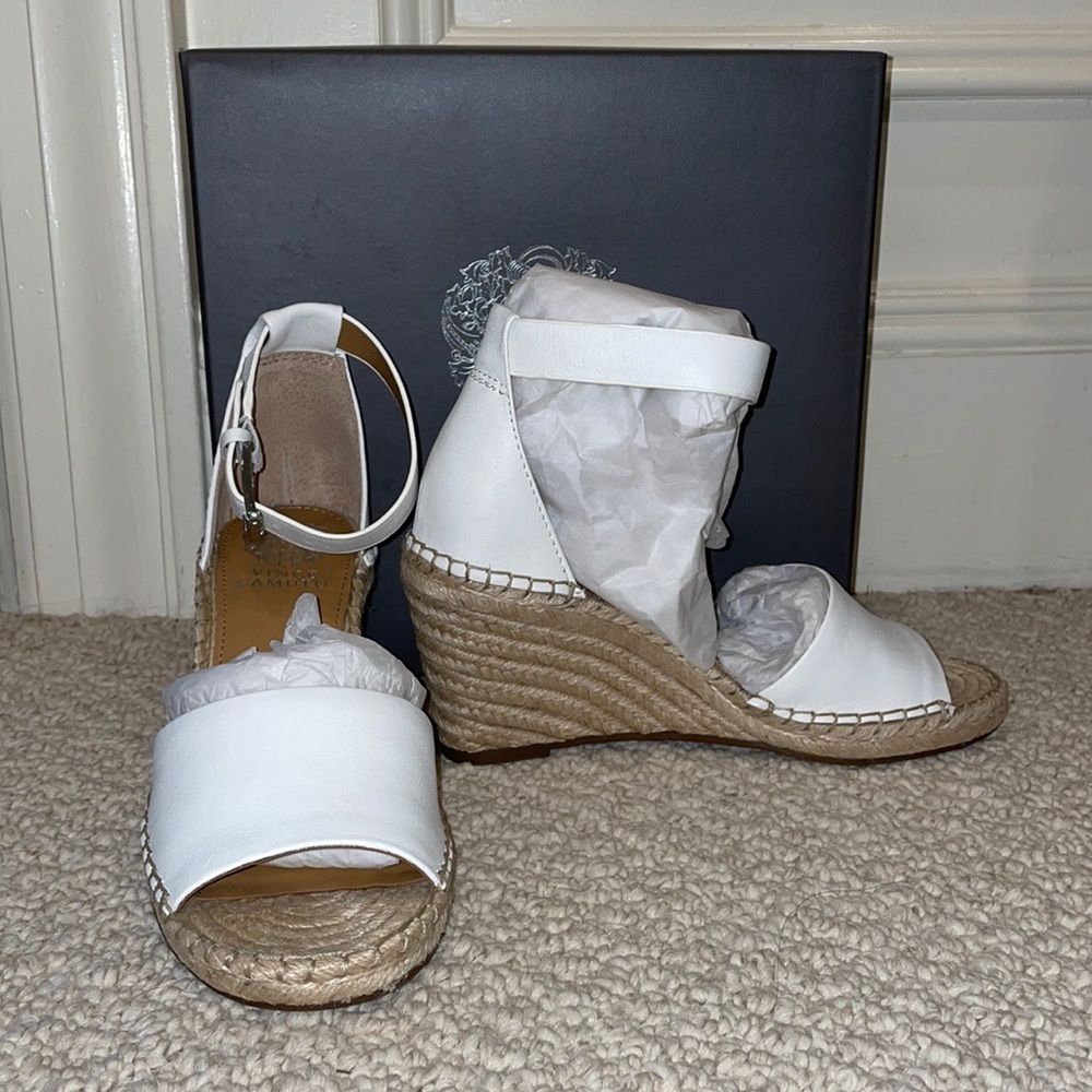 Vince Camuto white Espadrilles wedges